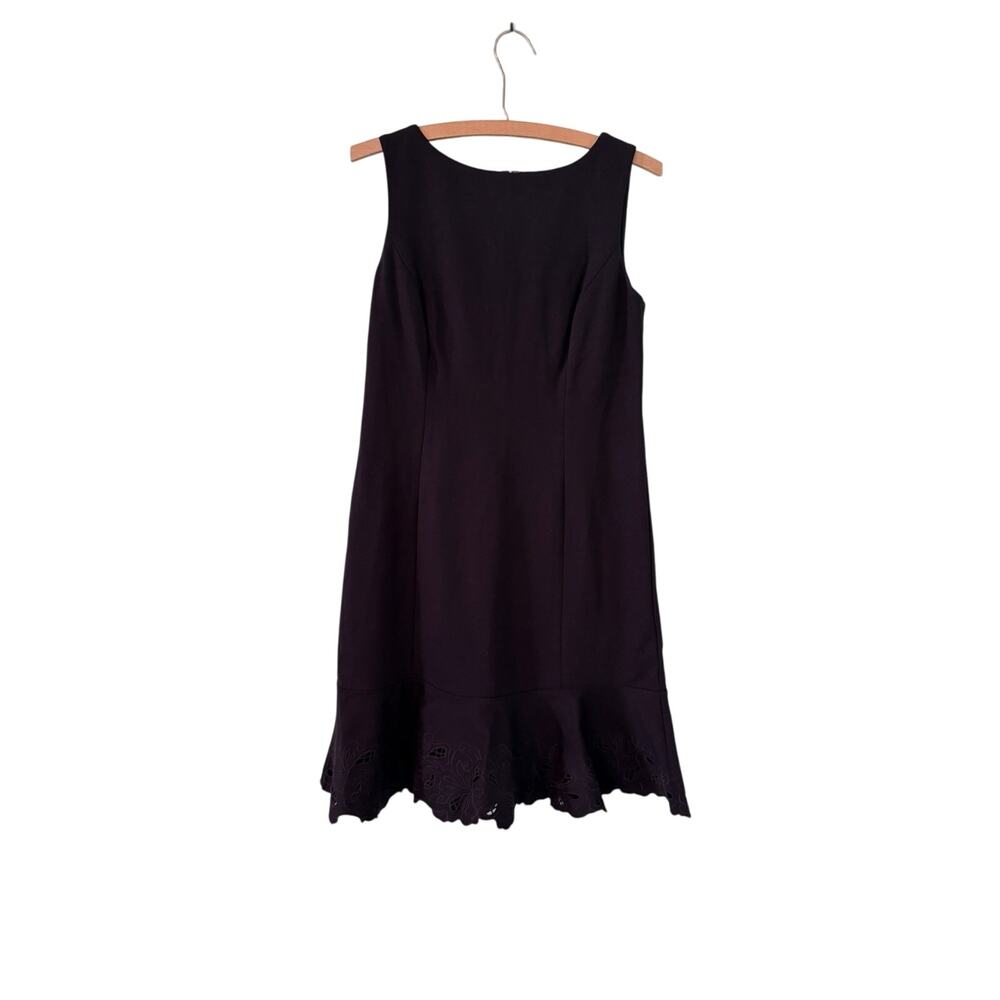 RSVP by TALBOTS Orig $149 Women's 6P Navy Sleeveless Flounce Dress Stretch